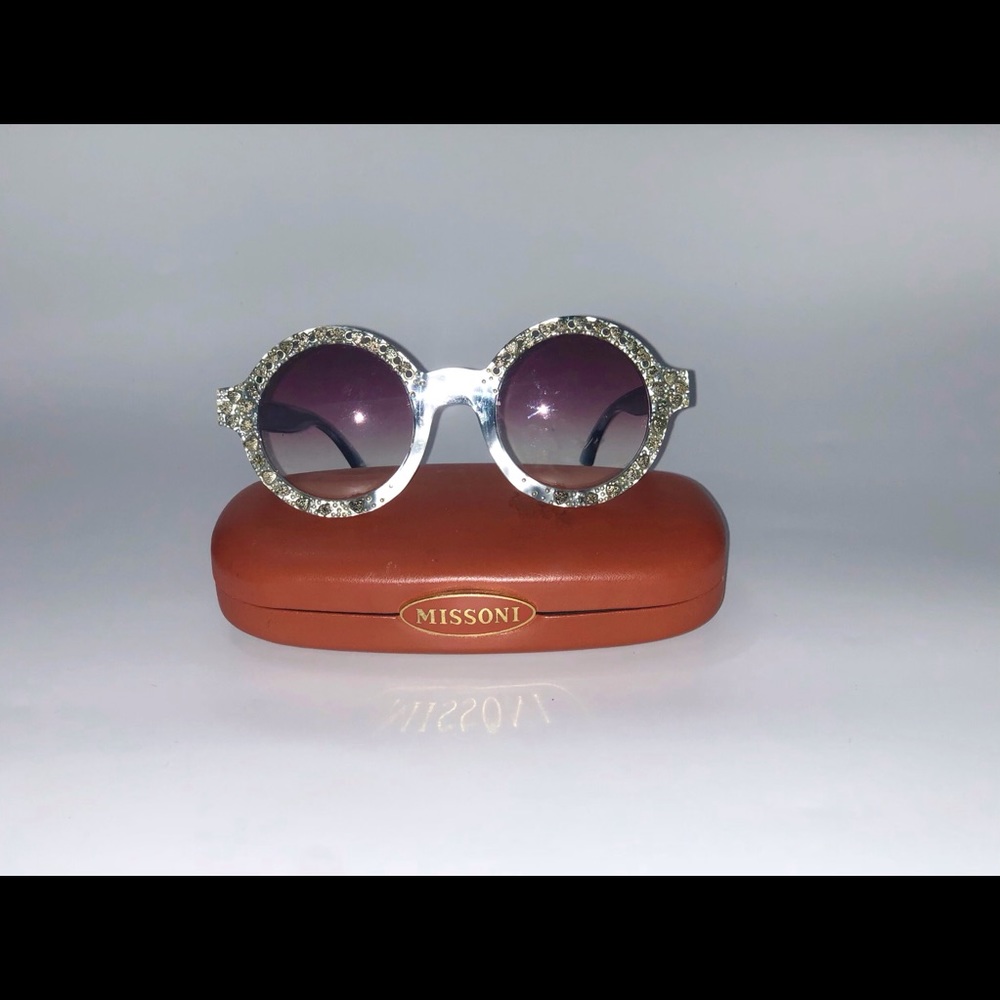 Missoni Round Frame Sunglasses